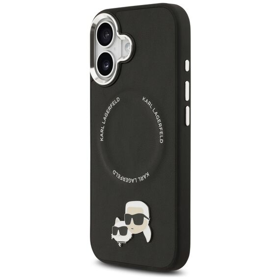 Karl Lagerfeld Karl &amp; Choupette Pins MagSafe Case for iPhone 17 - Black | Techbox