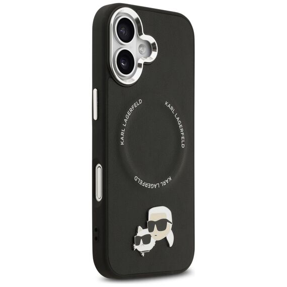 Karl Lagerfeld Karl &amp; Choupette Pins MagSafe Case for iPhone 17 - Black | Techbox