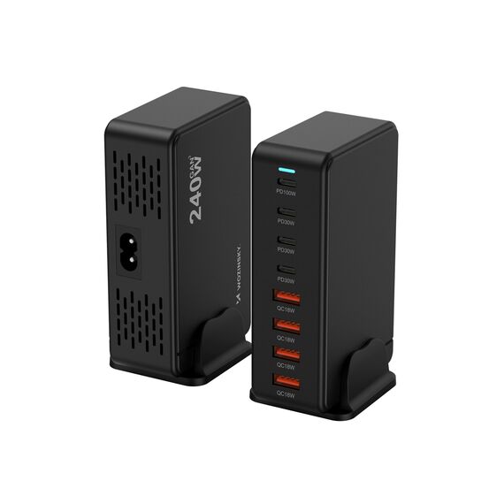 Wozinsky 240W GaN QC3 Charging Station - Black