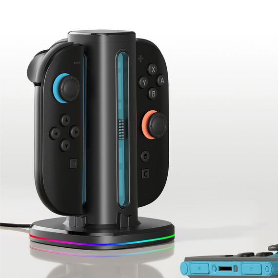 AmazingThing Thunder Pro PlayDock Charger for Nintendo Switch 2 Controllers - Black - Powerbanks - Smartphone Chargers - Techbox