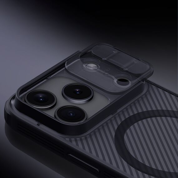 CamShield Pro Magnetic Case IP17 Pro Max Transparent black - Uncategorized Cases (2) - Cases - Techbox