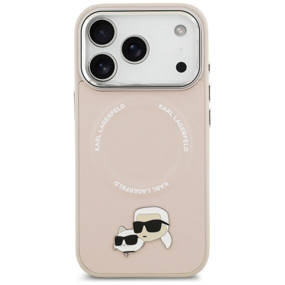 Karl Lagerfeld Karl &amp; Choupette Pins MagSafe Case for iPhone 17 Pro - Pink - Uncategorized Cases (2) - Cases - Techbox