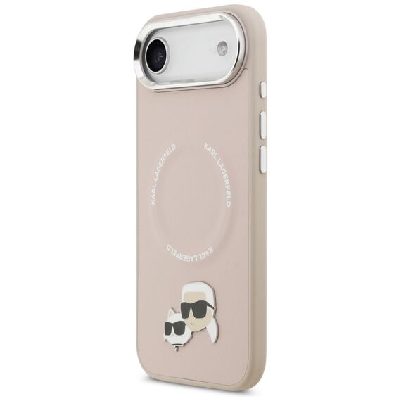 Karl Lagerfeld Karl &amp; Choupette Pins MagSafe Case for iPhone Air Pink - Uncategorized Cases (2) - Cases - Techbox