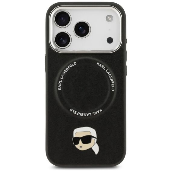 Karl Lagerfeld Karl Pin MagSafe Case for iPhone 17 Pro - Black | Techbox