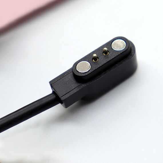 Ładowarka HUL-01 magnetyczna 2-pin 2,8 mm do smartwatchy 60 cm – czarna