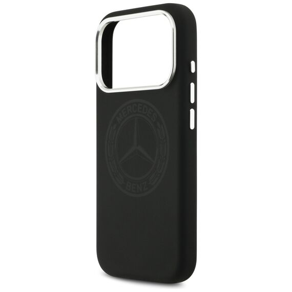 Mercedes Silicone Vintage Logo MagSafe Case for iPhone 17 Pro - Black | Techbox