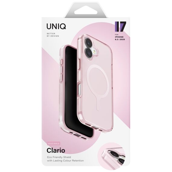 Uniq Clario Magclick Charging Case for iPhone 17 - Pink | Techbox