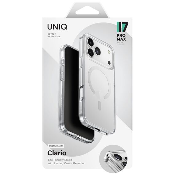 Uniq Clario Magclick Charging Case for iPhone 17 Pro Max - Transparent - Uncategorized Cases (2) - Cases - Techbox