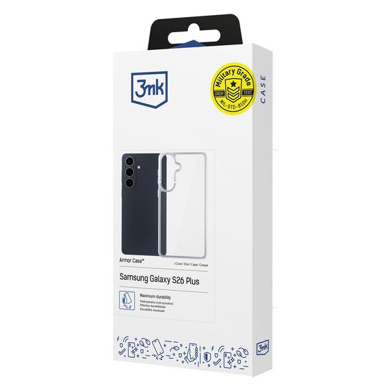 3mk Armor Case for Samsung Galaxy S26+ - transparent