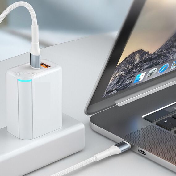 3mk Hyper Cable N-SERIES USB-C / Lightning 1m 9V/2A 20W / white
