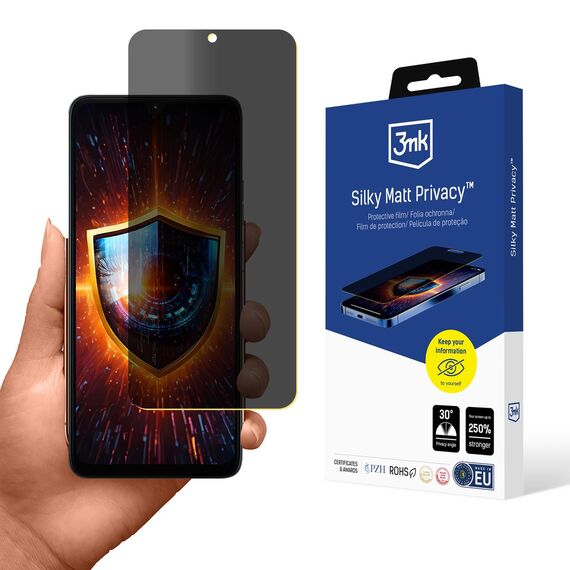 3mk Silky Matt Privacy Screen Protector for Motorola Moto G06 / Moto G06 Power