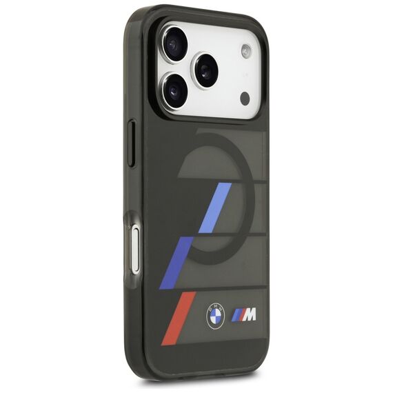 BMW M IML Metal Buttons Tricolor Lines MagSafe Case for iPhone 17 Pro - Black | Techbox