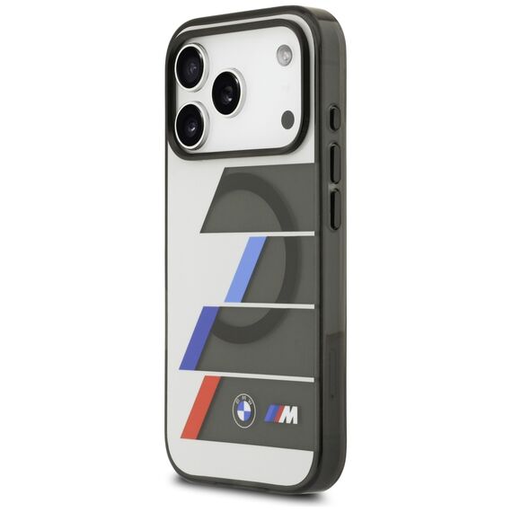 BMW M IML Metal Buttons Tricolor Lines MagSafe Case for iPhone 17 Pro - Gray | Techbox