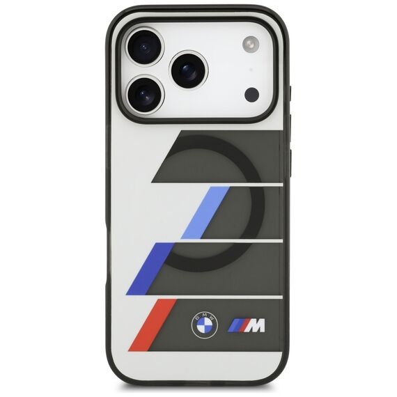 BMW M IML Metal Buttons Tricolor Lines MagSafe Case for iPhone 17 Pro - Gray | Techbox