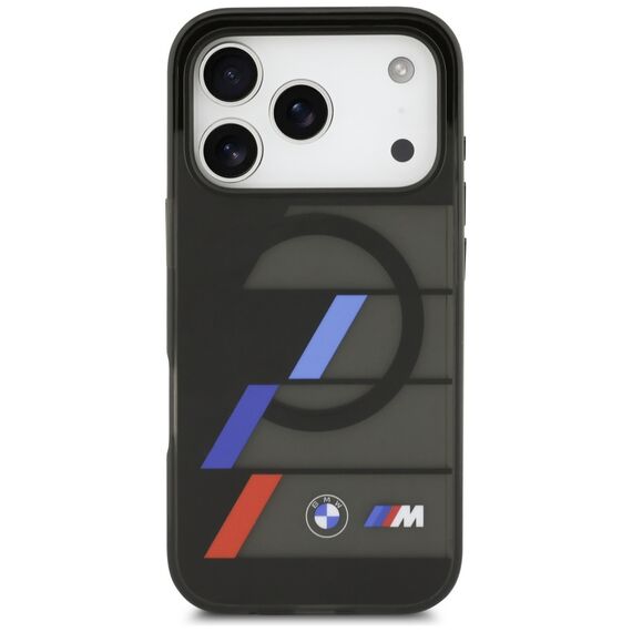 BMW M IML Metal Buttons Tricolor Lines MagSafe Case for iPhone 17 Pro Max - Black | Techbox