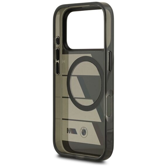 BMW M IML Metal Buttons Tricolor Lines MagSafe Case for iPhone 17 Pro Max - Gray | Techbox