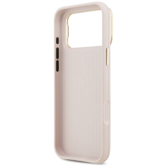 Guess Grained Big 4G &amp; Stand Camera Case for iPhone 17 Pro Max - Pink - Uncategorized Cases (2) - Cases - Techbox