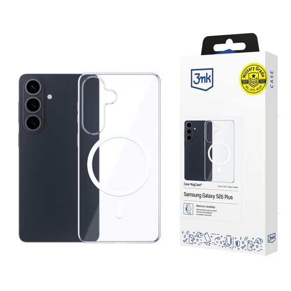 3mk Clear MagCase for Samsung Galaxy S26+ - transparent