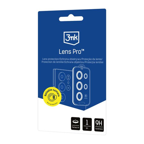 3mk Lens Protection Pro Black Hybrid Glass for the Camera Lens on the Samsung Galaxy S26 Pro