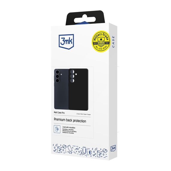 3mk Matt Case Pro for Samsung Galaxy S26 Pro - Matte Black