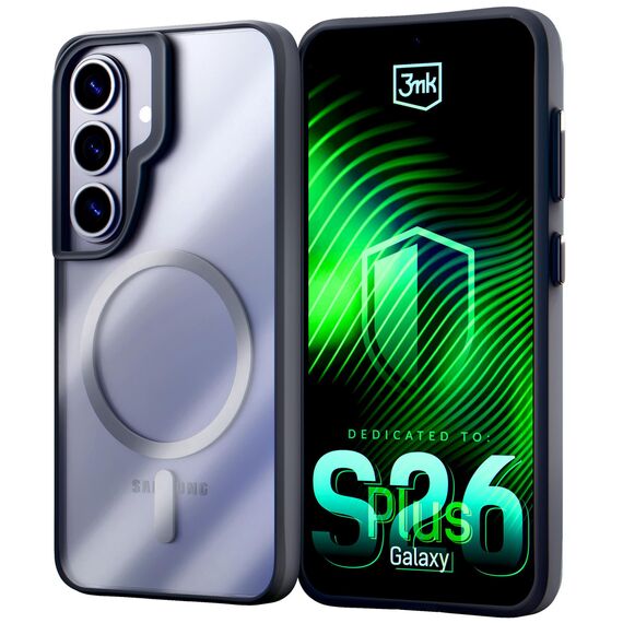 3mk Satin Armor MagCase for Samsung Galaxy S26+ - Black
