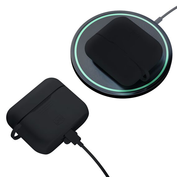 3mk Silicone AirPods Case for AirPods Pro 3 - Black - Smartphone Accessories - Cables & Accessories - Techbox