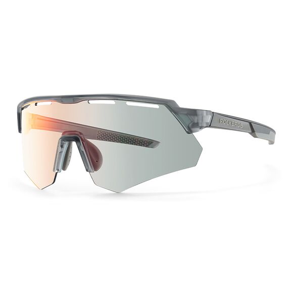 Rockbros Polarized Cycling Glasses with UV Protection and Corrective Insert - Gray - Bicycle - Sports & Fitness - Techbox