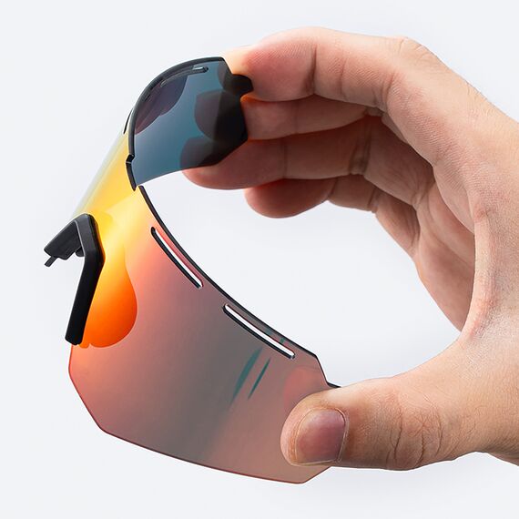Rockbros Polarized Cycling Glasses with UV Protection and Corrective Insert - Gray - Bicycle - Sports & Fitness - Techbox