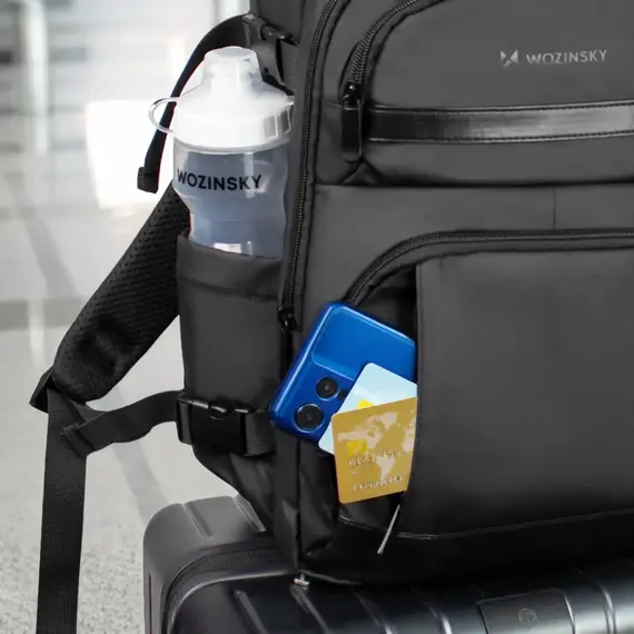 Wozinsky WPW-20L Travel Backpack with Laptop Pocket 40x20x25 cm for the Luggage Hold - Black | Techbox