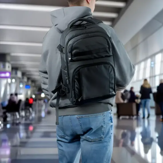 Wozinsky WPW-20L Travel Backpack with Laptop Pocket 40x20x25 cm for the Luggage Hold - Black | Techbox