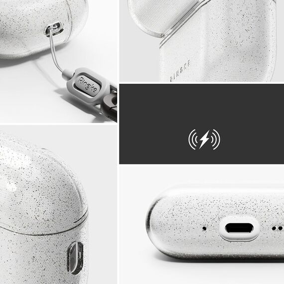 Ringke Air Case for AirPods Pro 3 - Clear Glitter - Smartphone Accessories - Cables & Accessories - Techbox