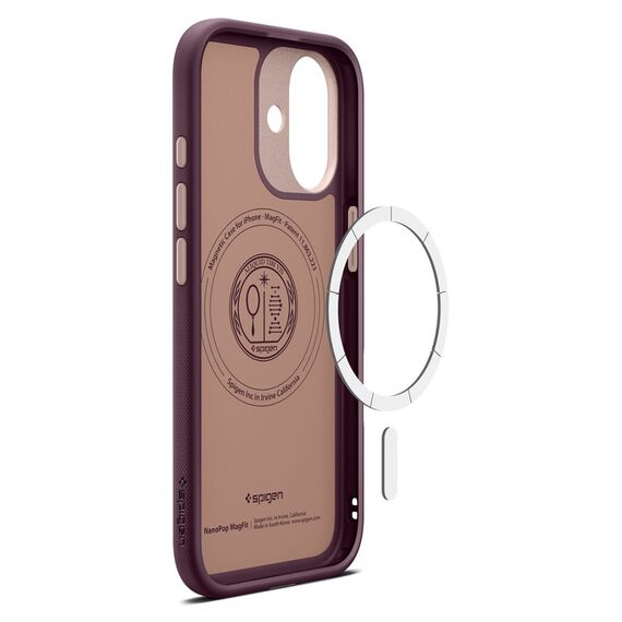 Spigen Nano Pop Mag MagSafe case for iPhone 17 - burgundy - Uncategorized Cases (2) - Cases - Techbox
