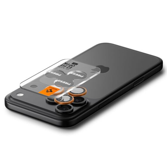 Spigen Optik Pro Camera Lens Glass for iPhone 16 Pro / Max / 17 Pro / Max - Orange