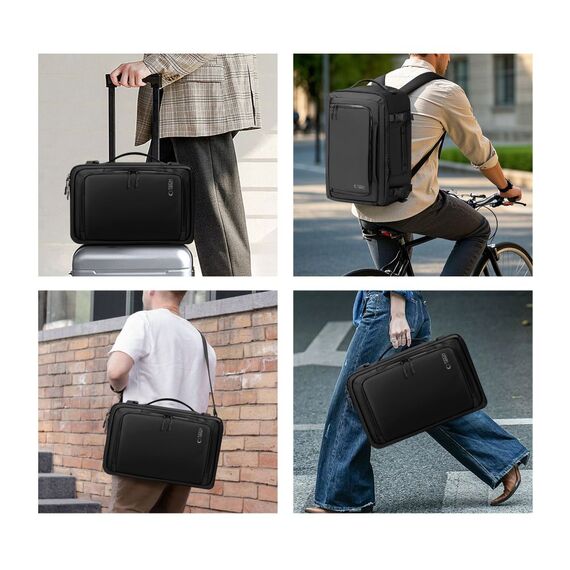 Tech-Protect Defender S50 Backpack for Ryanair &amp; Wizzar, 20L Laptop - Black | Techbox