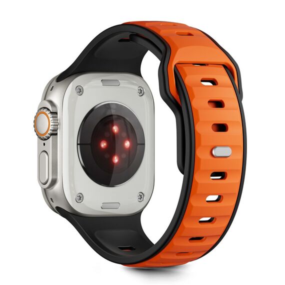 Tech-Protect IconBand Line Strap for Apple Watch 44 / 45 / 46 / 49 mm - Black and Orange | Techbox
