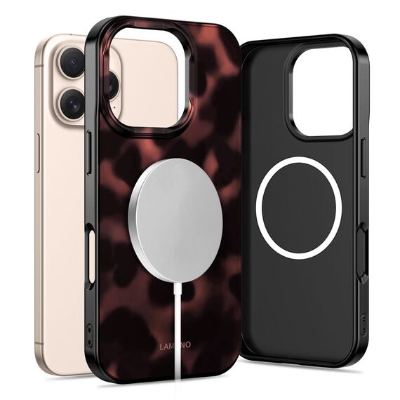 Tech-Protect Lamano MagSafe Case for iPhone 16 Pro Max - Black and Red - Uncategorized Cases (2) - Cases - Techbox