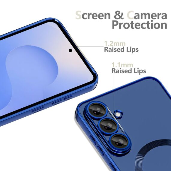 Tech-Protect MagFlex MagSafe Case for Samsung Galaxy S25 FE - Navy Blue - Uncategorized Cases (2) - Cases - Techbox