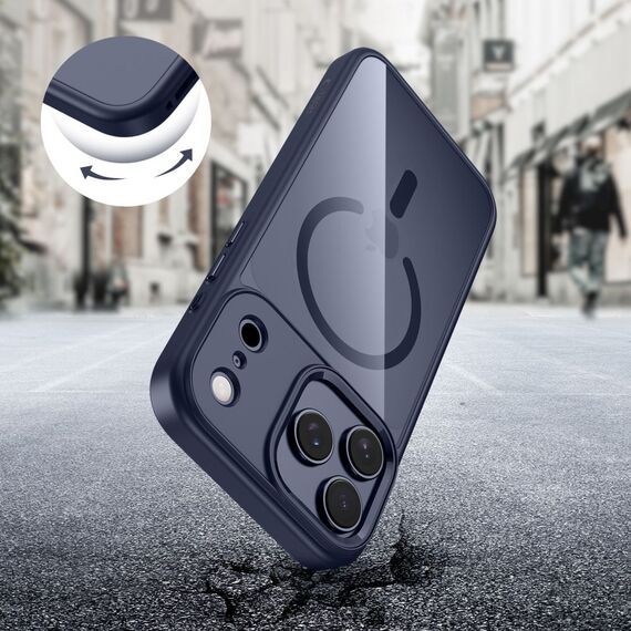 Tech-Protect MagMat MagSafe Case for iPhone 17 Pro - Transparent Navy Blue | Techbox