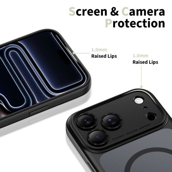 Tech-Protect Magpeak Magsafe CC Case for iPhone 17 Pro Max - Matte Black | Techbox