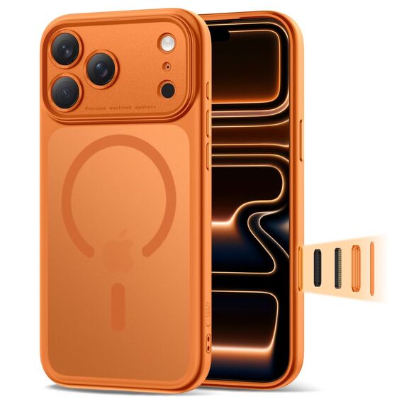 Tech-Protect Magpeak MagSafe CC Case for iPhone 17 Pro - Orange | Techbox