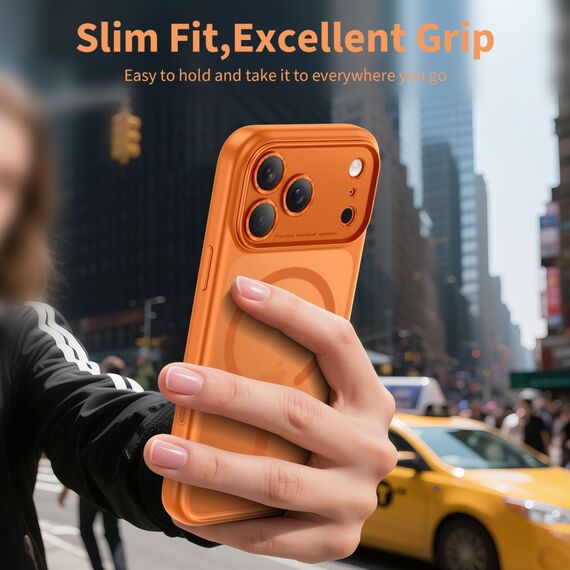 Tech-Protect Magpeak MagSafe CC Case for iPhone 17 Pro - Orange | Techbox