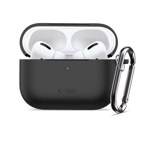 Tech-Protect Silicone Hook Case for AirPods Pro 3 - Black - Smartphone Accessories - Cables & Accessories - Techbox