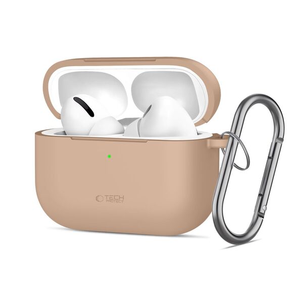 Tech-Protect Silicone Hook Case for AirPods Pro - Beige - Smartphone Accessories - Cables & Accessories - Techbox