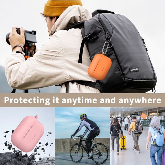 Tech-Protect Silicone Hook Case for AirPods Pro - Beige - Smartphone Accessories - Cables & Accessories - Techbox