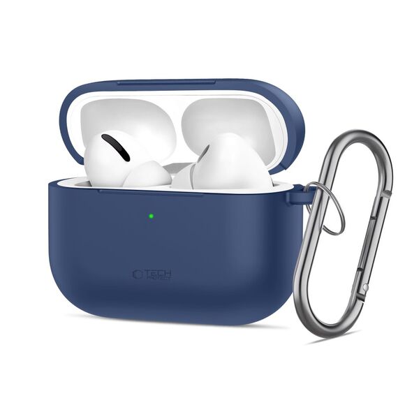Tech-Protect Silicone Hook Case for AirPods Pro - Navy Blue - Smartphone Accessories - Cables & Accessories - Techbox