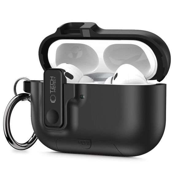 Tech-Protect Slim Hook Case for AirPods Pro 3 - Black - Smartphone Accessories - Cables & Accessories - Techbox