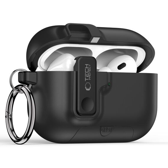 Tech-Protect Slim Hook Case for AirPods Pro 3 - Black - Smartphone Accessories - Cables & Accessories - Techbox