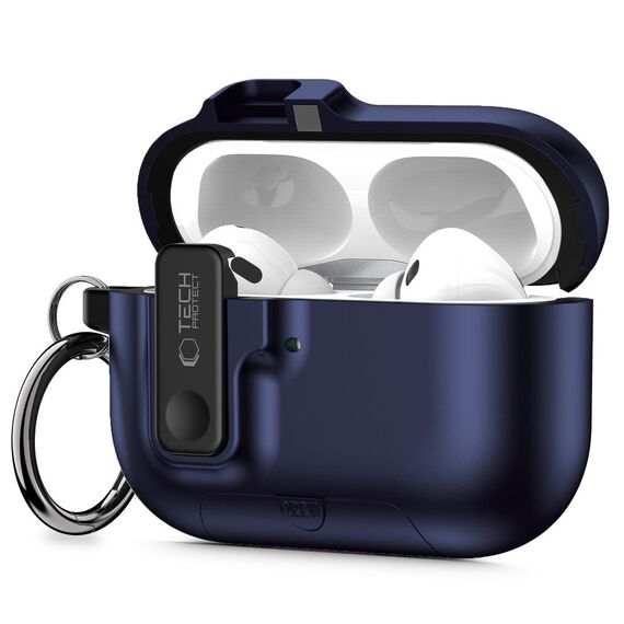 Tech-Protect Slim Hook Case for AirPods Pro 3 - Navy Blue | Techbox