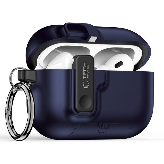 Tech-Protect Slim Hook Case for AirPods Pro 3 - Navy Blue | Techbox