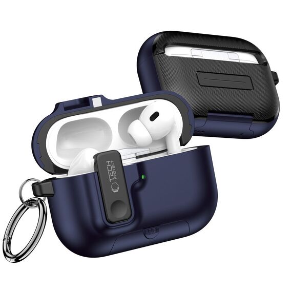 Tech-Protect Slim Hook Case for AirPods Pro 3 - Navy Blue | Techbox